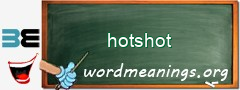 WordMeaning blackboard for hotshot